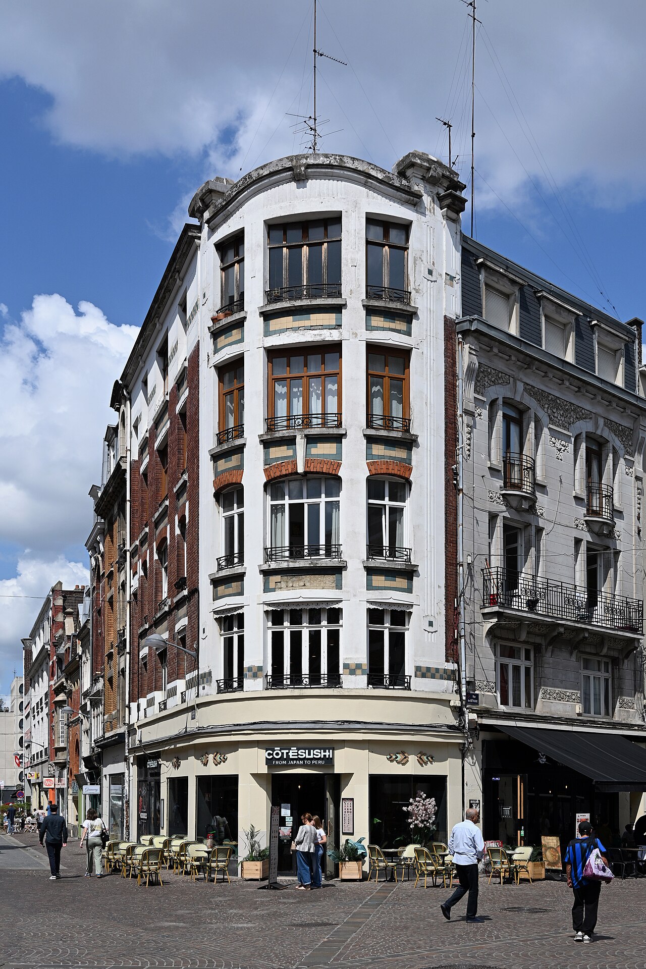 La rue de Béthune, où se trouve Brasserie André