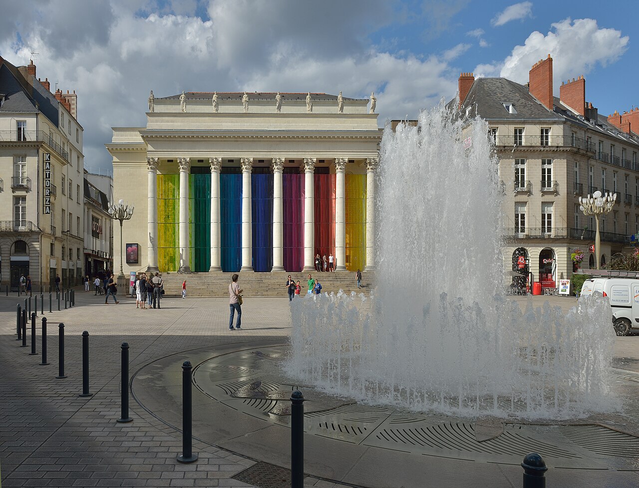 La place Graslin et le théâtre Graslin à Nantes, où se tient La Cigale