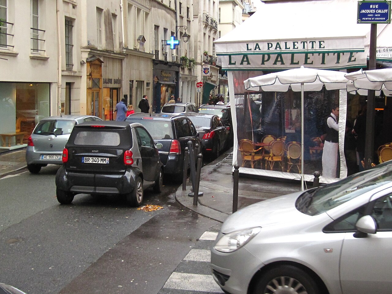 La terrasse de La Palette, rue de Seine, Paris 6e