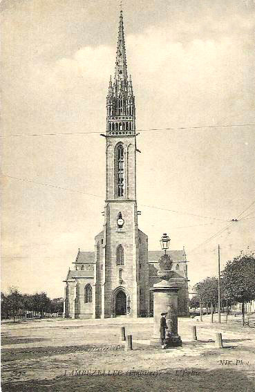 L'église de Lambézellec, quartier de Brest